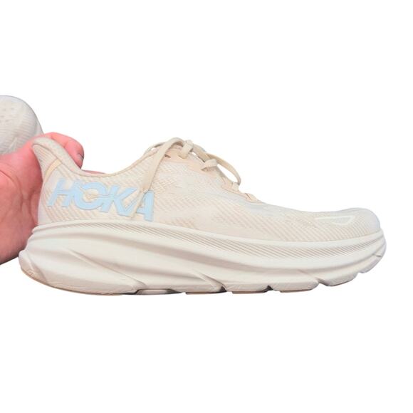 Hoka One One Clifton 9 Men’s 10.5 Beige Running Shoes Sneakers main image 5